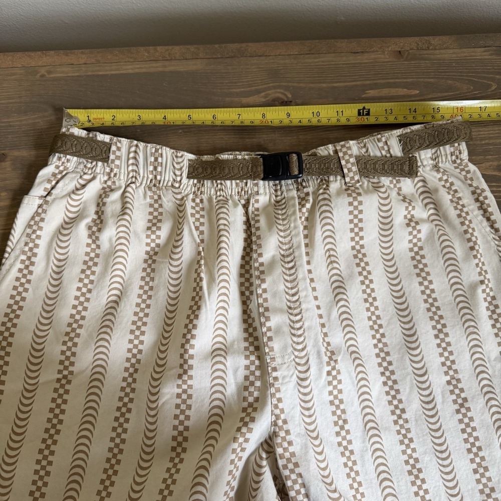 Vans x Spitfire Wheels Womens Medium Cream Tan Turtledove Belted Shorts - Picture 8 of 9
